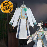 【In Stock】Game Identity Ⅴ Cosplay Qilin Of The East Black Guard Fan Wujiu & White Xie Bi’an
